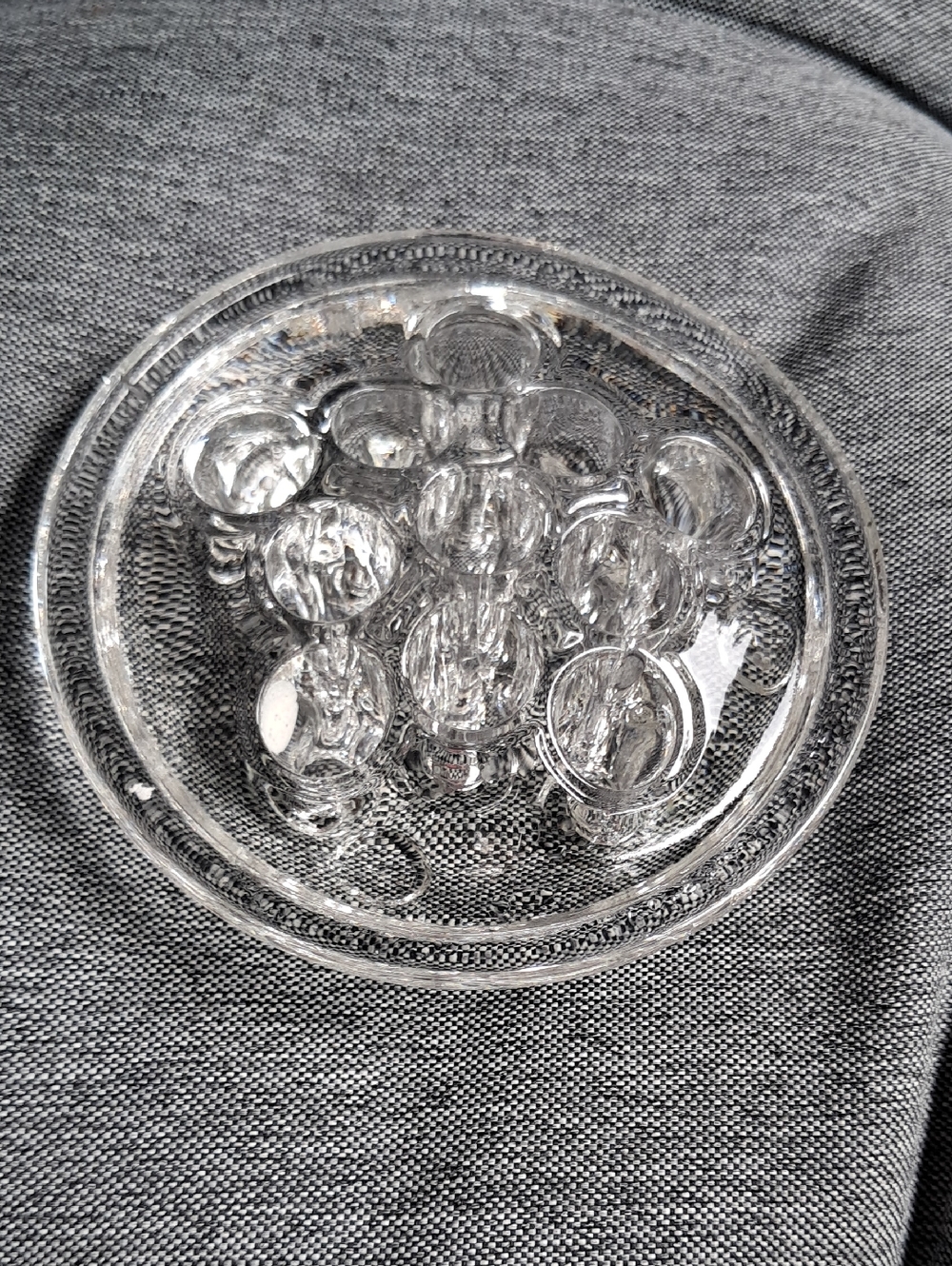 Vintage glass flower frog
